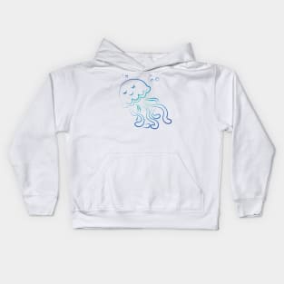 cute Octopus Doodle Kids Hoodie